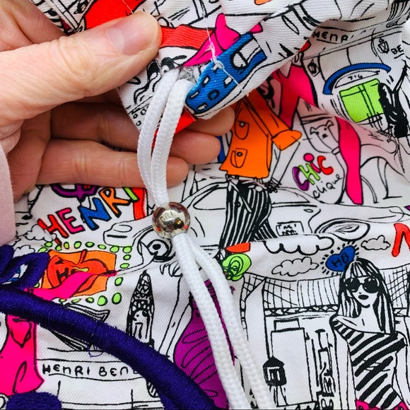 NWT Henri Bendel Drawstring Laundry Travel Bag 23” x 17” - Picture 3 of 4